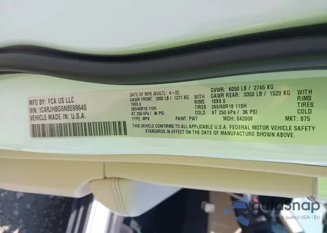 2022 Jeep Grand Cherokee Limited 4X4 из США, поврежденный, VIN 1C4RJHBG6N8599640